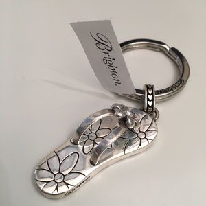 Brighton Silver Flip-Flop Key Chain