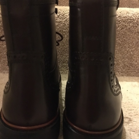 Men’s Coach Bryant Wingtip leather boots size 9D - Picture 3 of 8