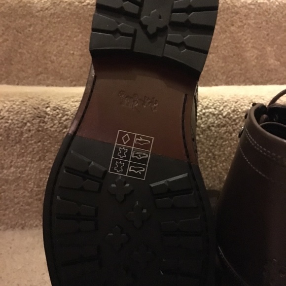 Men’s Coach Bryant Wingtip leather boots size 9D - Picture 5 of 8