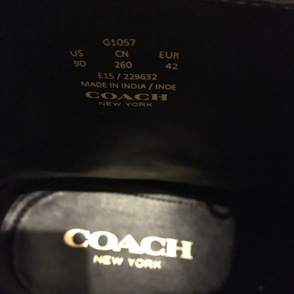 Men’s Coach Bryant Wingtip leather boots size 9D - Picture 7 of 8