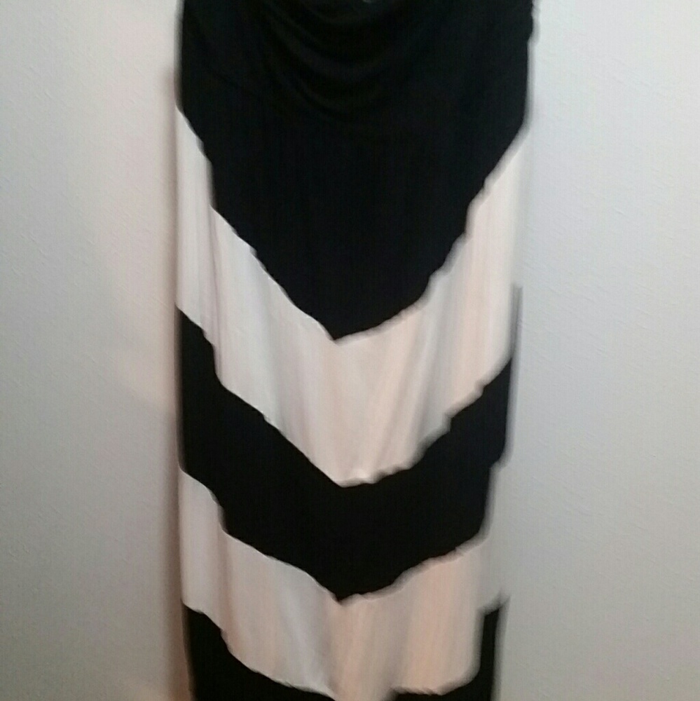 Strapless maxi dress
