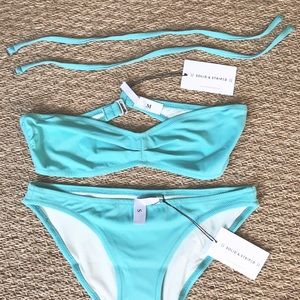 NWT Solid & Striped “ The Chloe” Bandeau Bikini