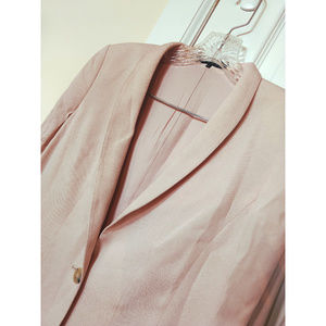 Theory Light Pink Round Shawl Collar Blazer sz 6