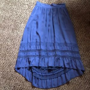 Light purple high low skirt