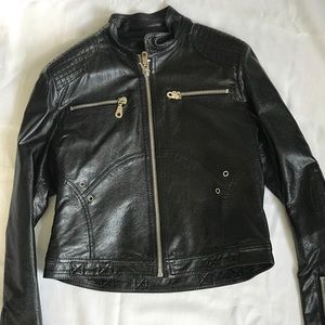 Biker Style Leather Jacket