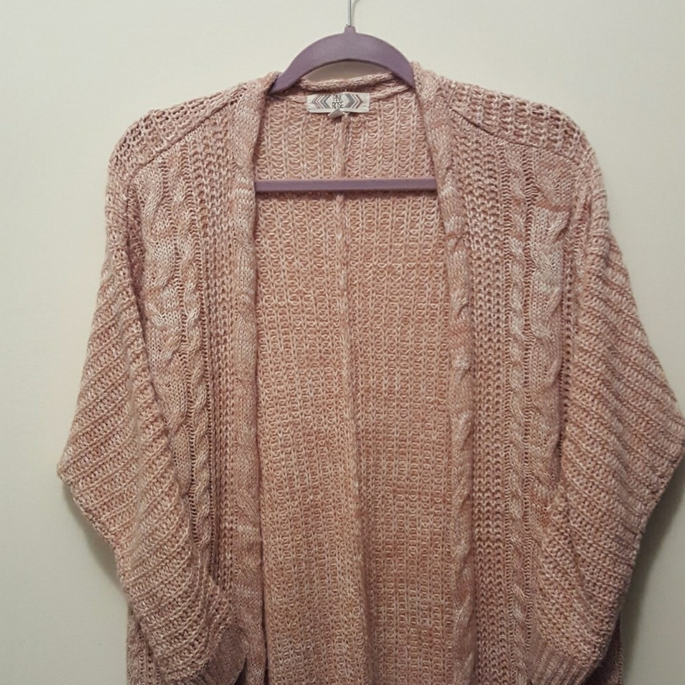 Pink Rose Knit Cardigan
