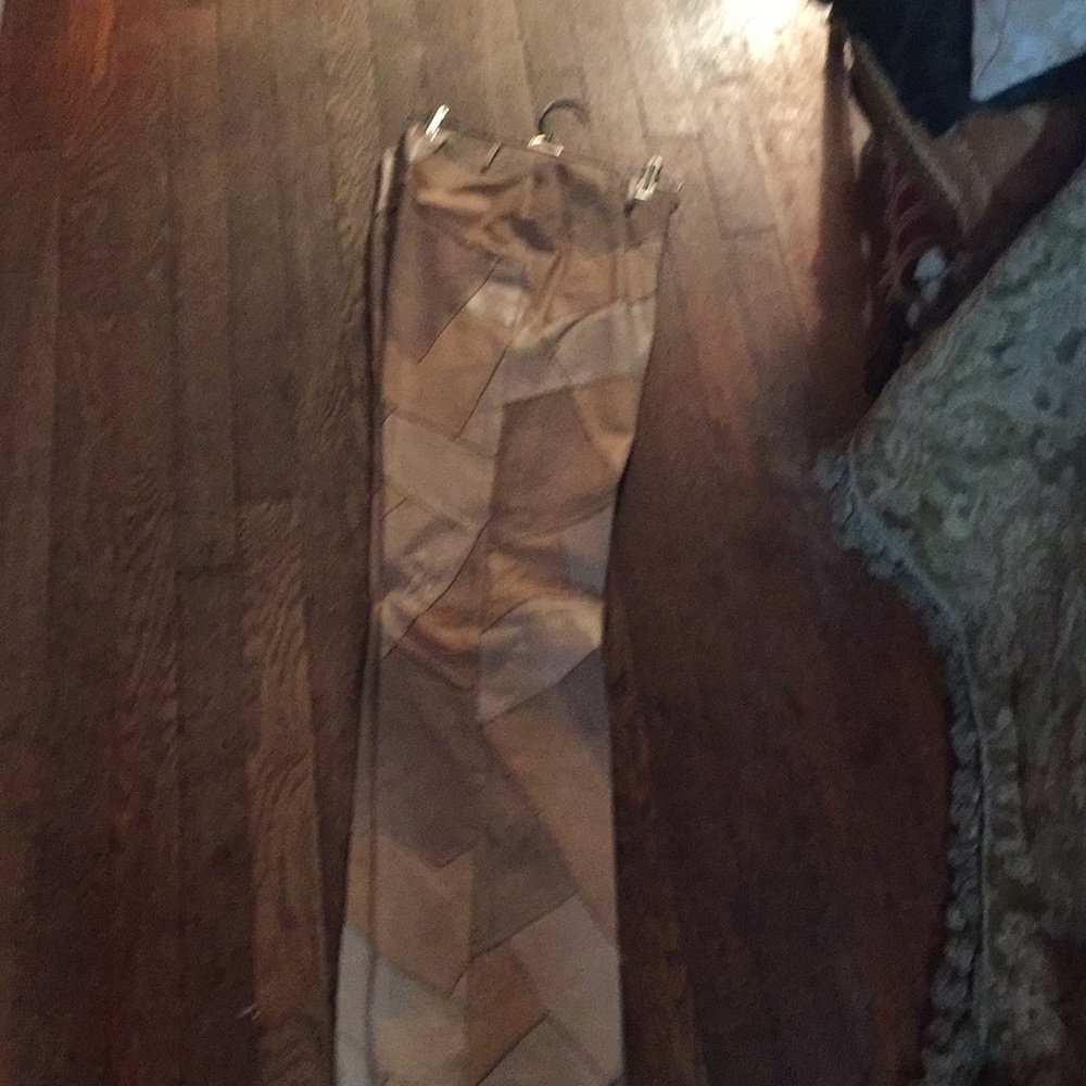 Patchwork Leather Pants
