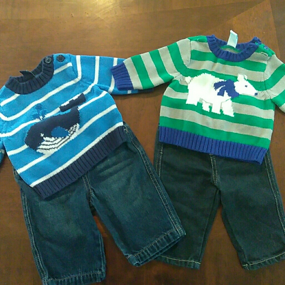 Old Navy Phat Farm 0-3 month boy lot jean sweater