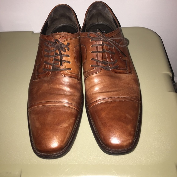 Johnston & Murphy Brown Cap Toe Lace Up Shoes main image 4