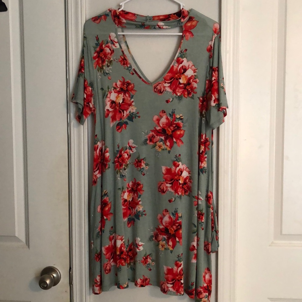 Floral swing dress