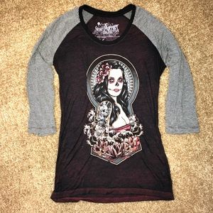 Secret Artist 3/4 Sleeve Graphic Shirt