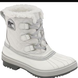 White Sorel boots