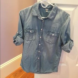 J. Crew Chambray Shirt, size 8