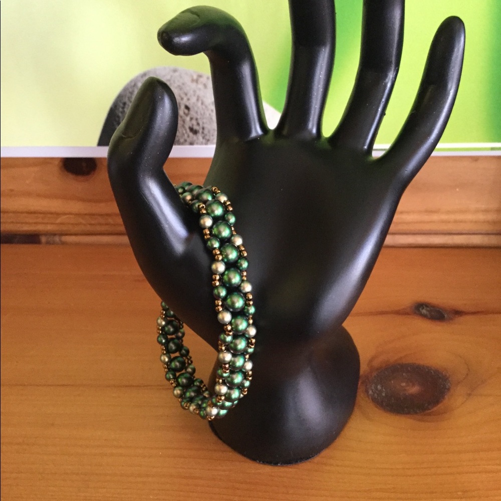 Swarovski Crystal Pearl Beaded Bracelet B7
