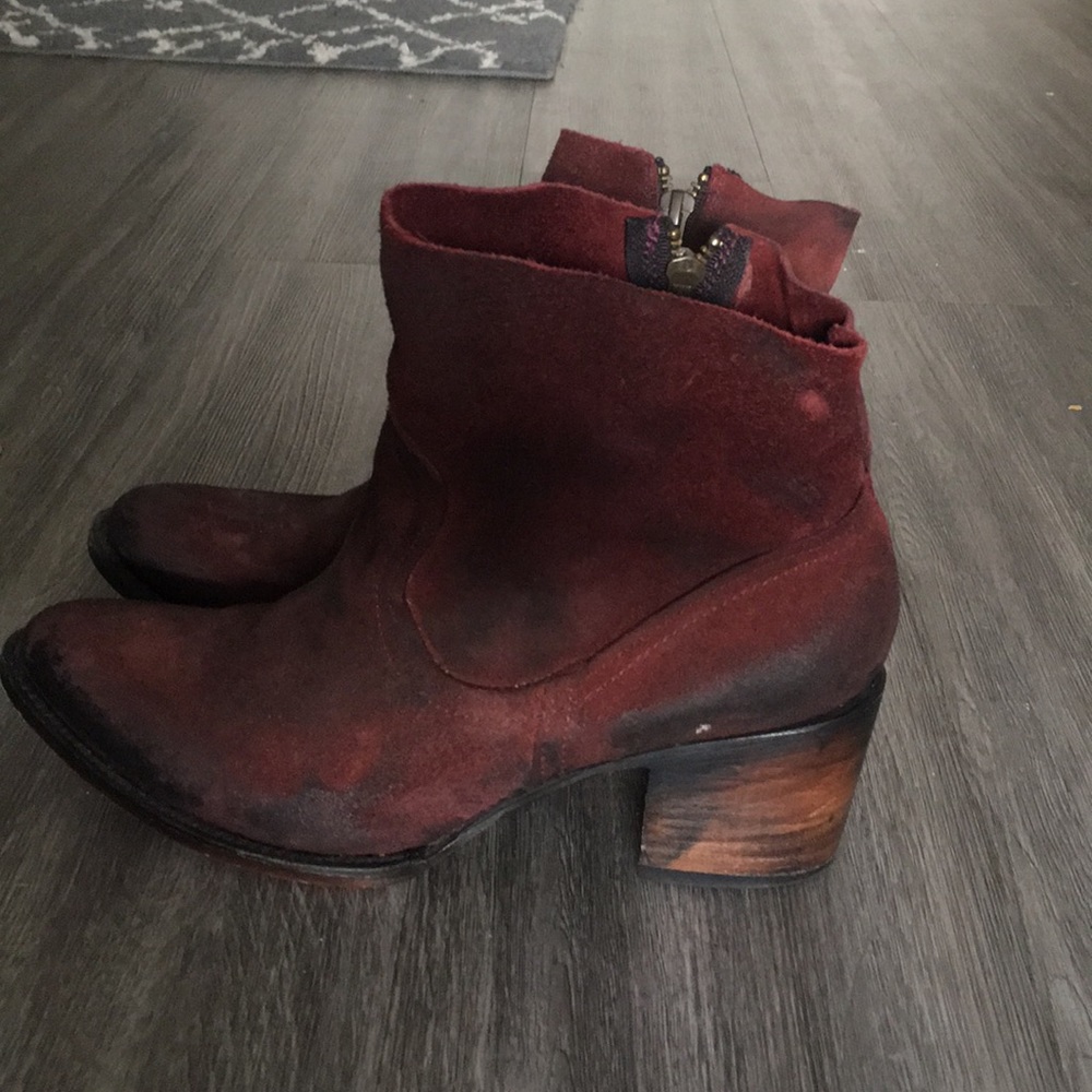 Freebird suede ankle boots