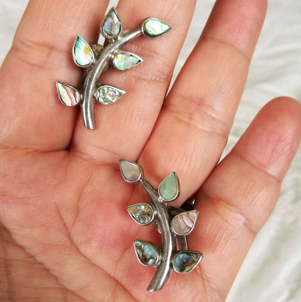 Vintage Screwback Sterling Silver Earrings