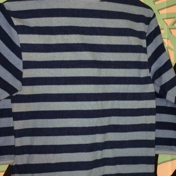 sale! Girls Lands End striped Fleece Pullover - Picture 4 of 5