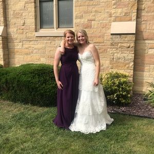 Purple bridesmaid dress