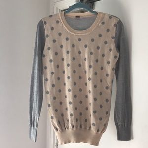 POOF polka dot sweater size L