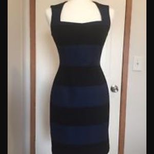 Banana republic Blue/Black Sloan dress *New 8P