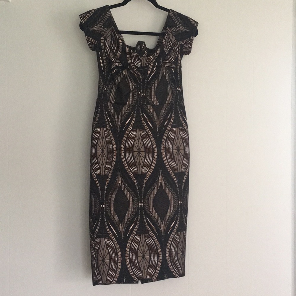 Midi length off the shoulder dress