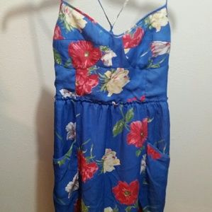 Blue floral sundress