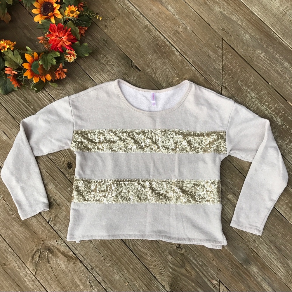 Xhiliration Sweater with Gold Sequins!