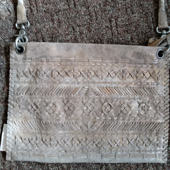 Brand New Suede Clutch Handbag