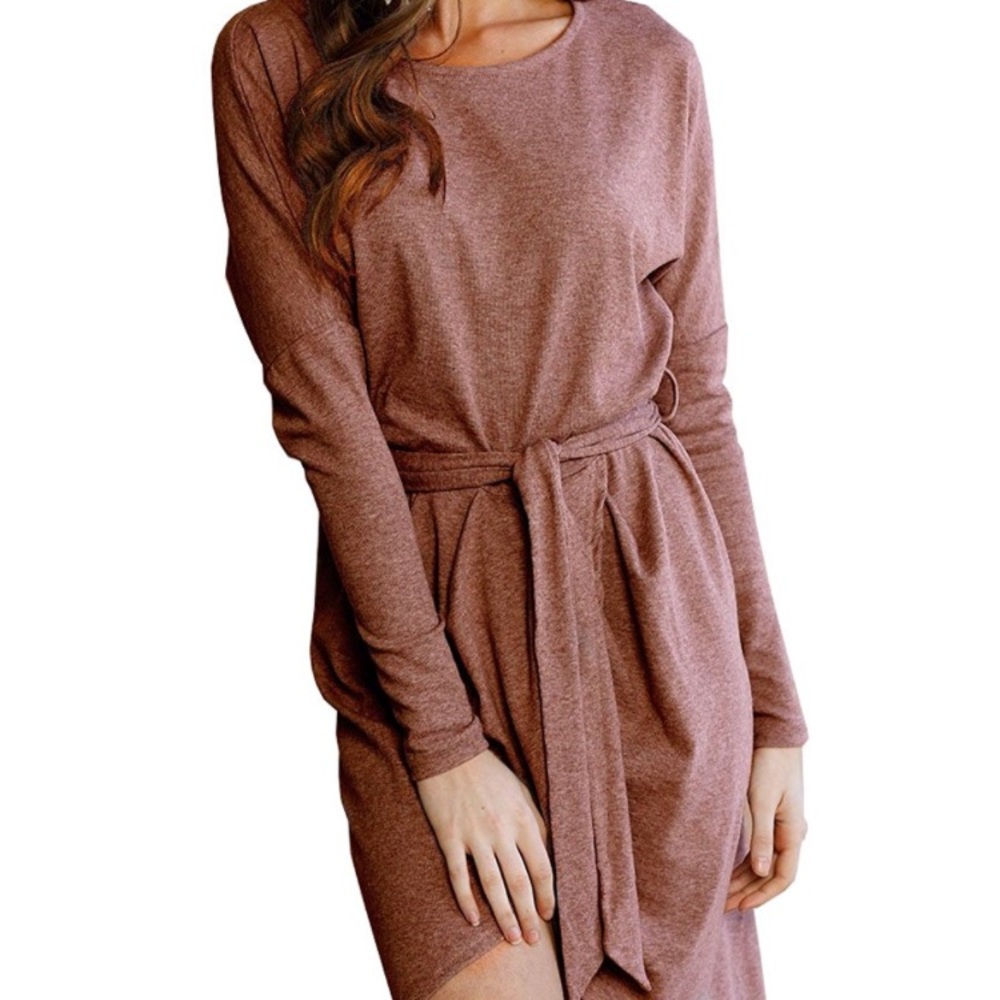 Brown soft cotton dress never worn!