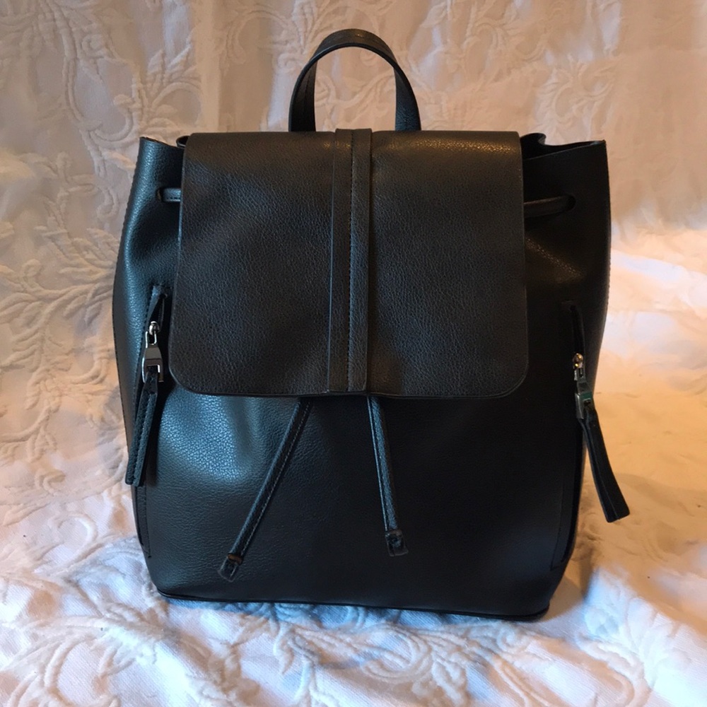 Faux Leather Backpack