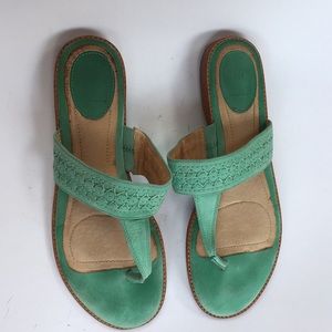 Frye Shoes - Frye Ali Artisinal Thong Sandal 10 Exposed Stitch Frye Shoes - Frye Ali Artisinal Thong Sandal 10 Exposed Stitch