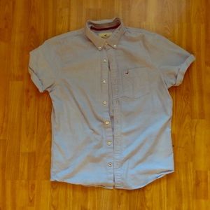 Hollister slim fitted short sleeve button up