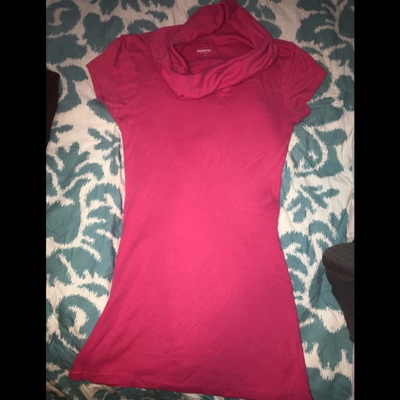 Express pink sexy basics tee with quarter sleeve - Picture 1 of 3