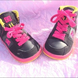 DC Shoes Toddler 6 (Blk/Pink) Sparkle High RS