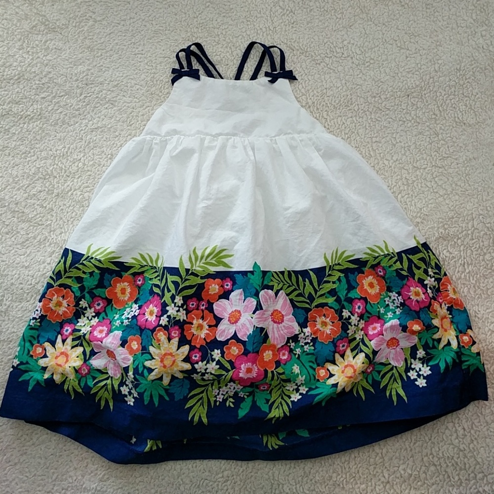 Girls Floral Cross-Back Sundress