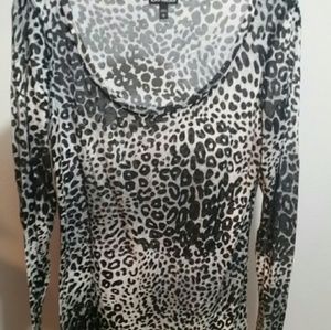 Long sleeve burnout tee