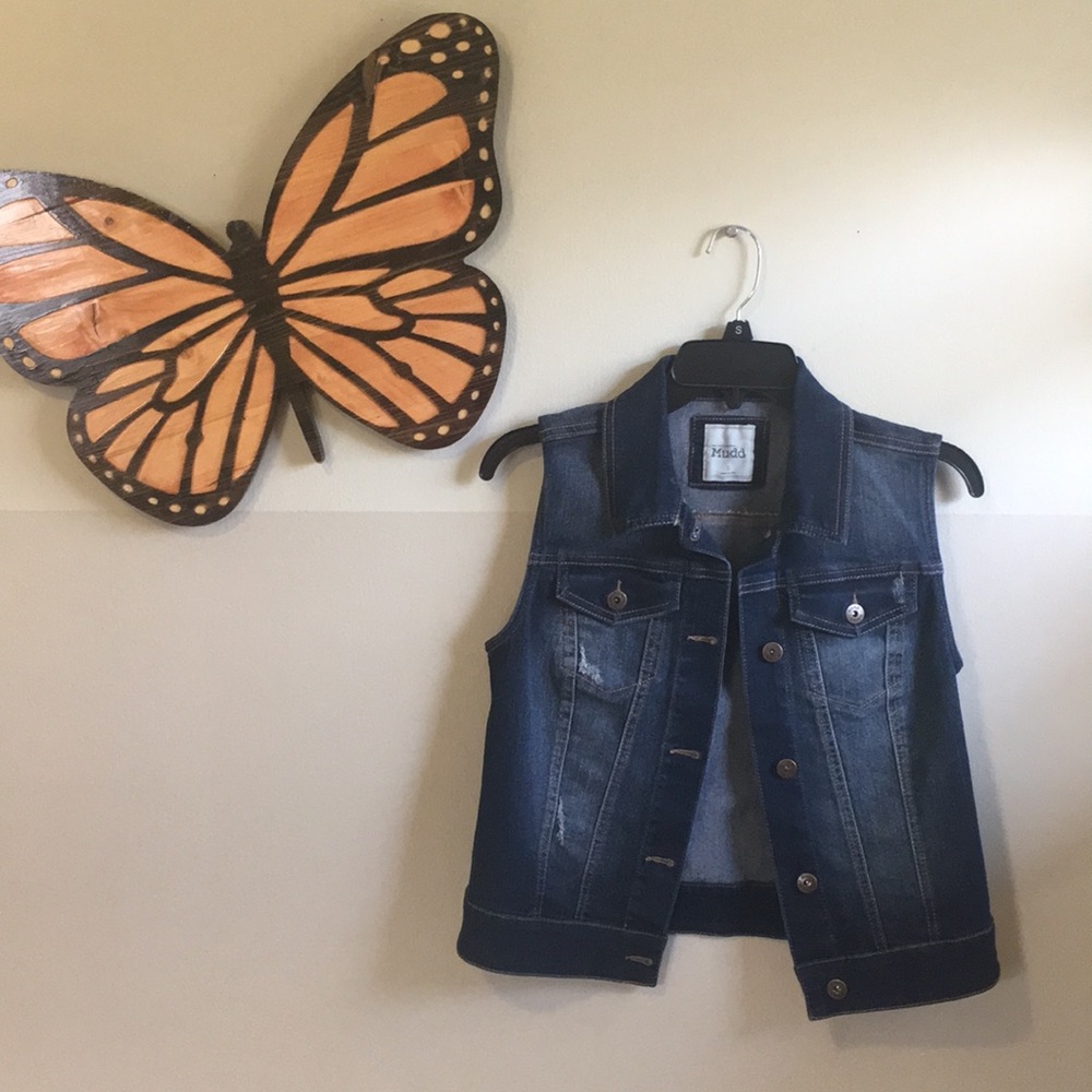 Jean casual vest — perfect for fall/winter!
