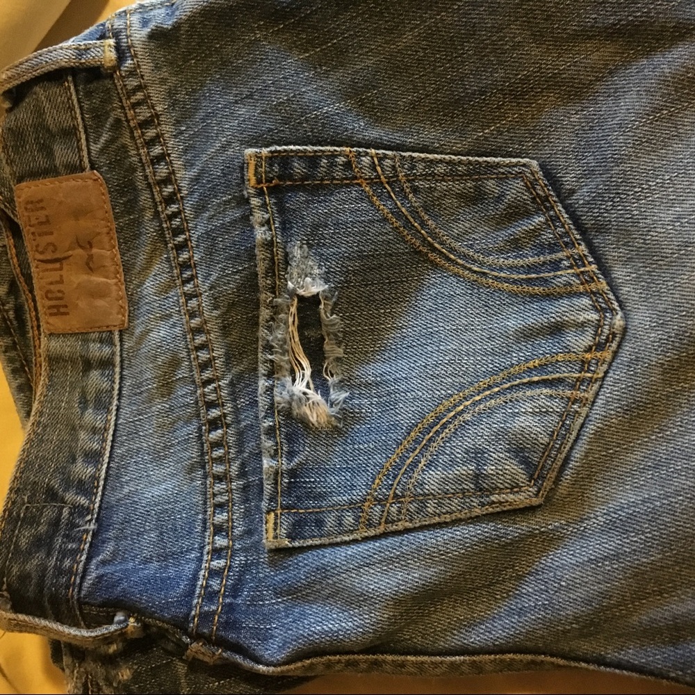 Destroyed Hollister Flare Jeans