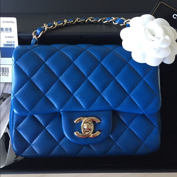 chanel mini blue
