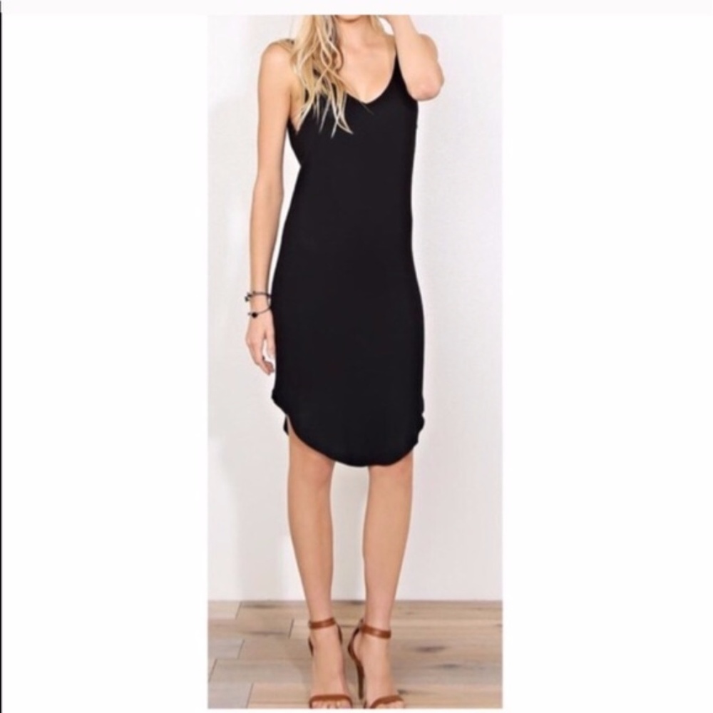 Low Back Black Dress - Picture 2 of 4