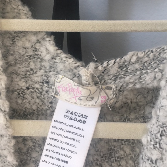 Free People oversized cardigan gray - Picture 3 of 3