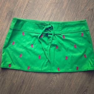 Juicy Couture green and pink swimsuit cover up