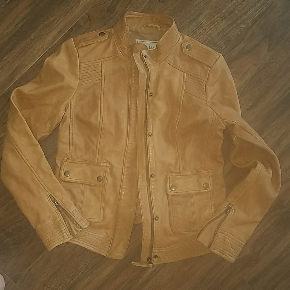 Lucky Brand leather jacket nwt