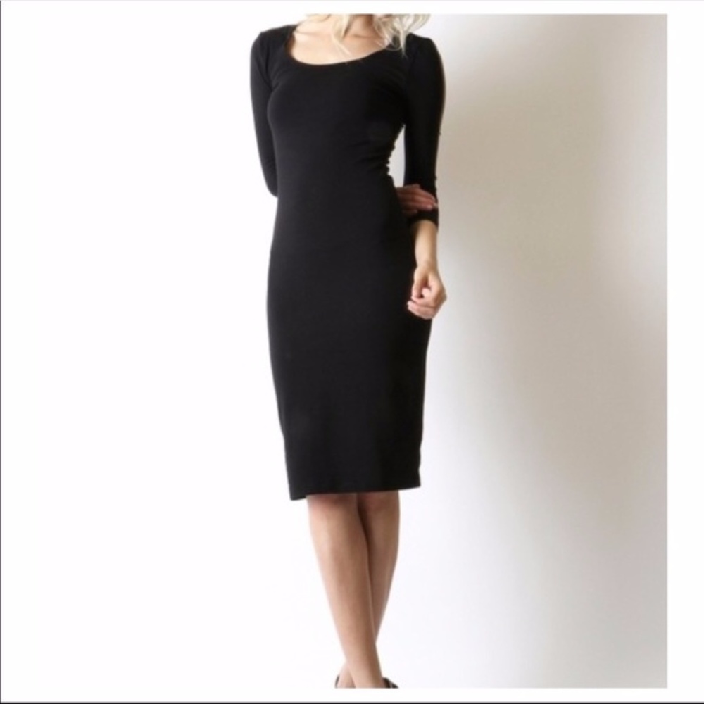 Midi Black Dress - Picture 2 of 2