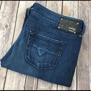 Diesel Jeans Louvely Boot Cut 32x32 Dark Wash