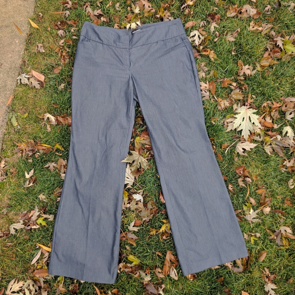 Express Size 12 Trousers Dark Blue Chambray