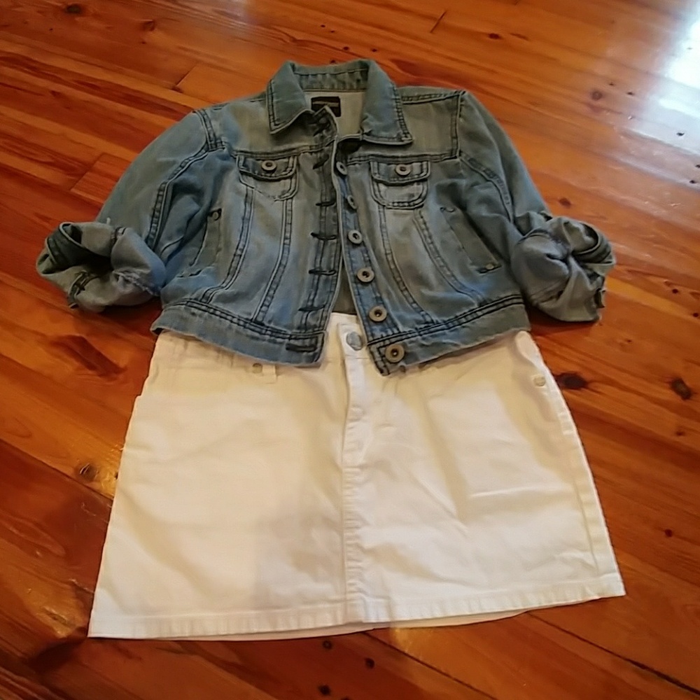 BCBG Max Azria Kids Denim Skirt