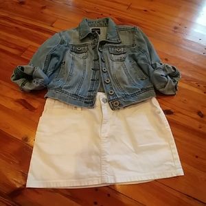 BCBG Max Azria Kids Denim Skirt