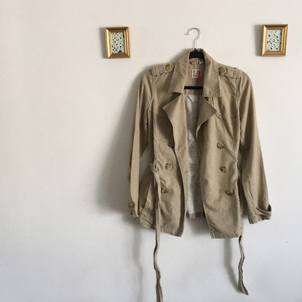Tan Jacket with Belt