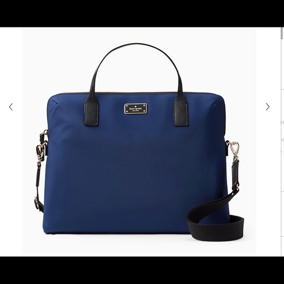 Kata spade Handbags - Kate spade classic nylon daveney blue laptop bag